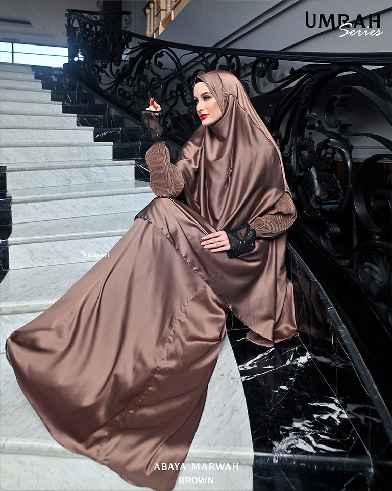 Set Abaya Marwah Brown