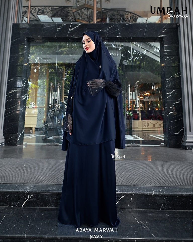 Set Abaya Marwah Navy