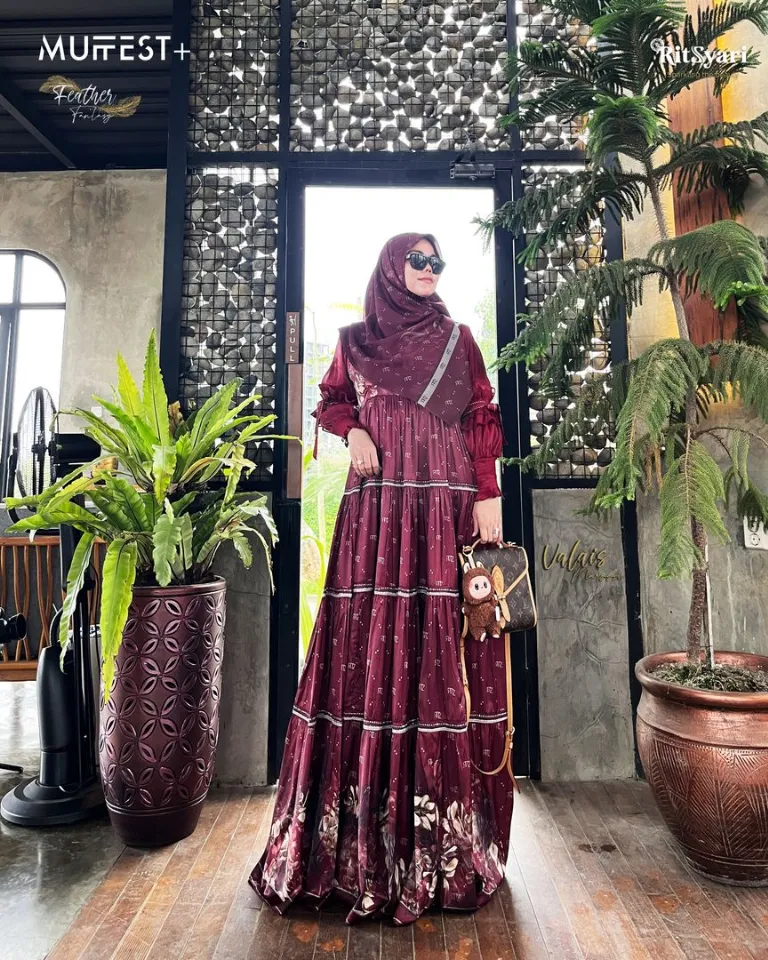 Set Scarf Valais Maroon