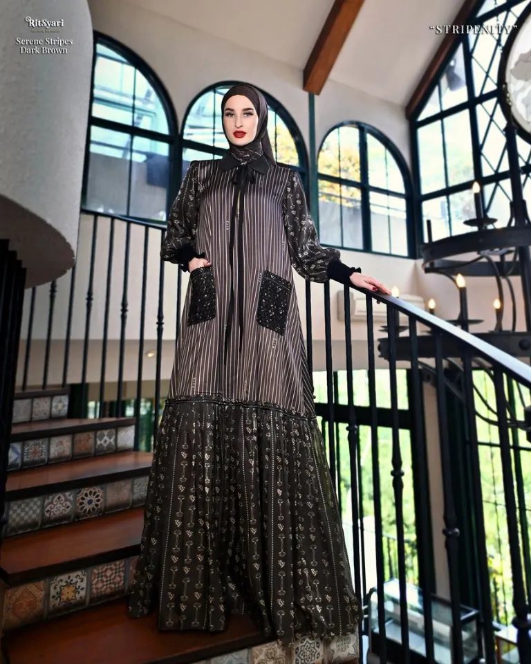 Set Serene Stripes Dark Brown