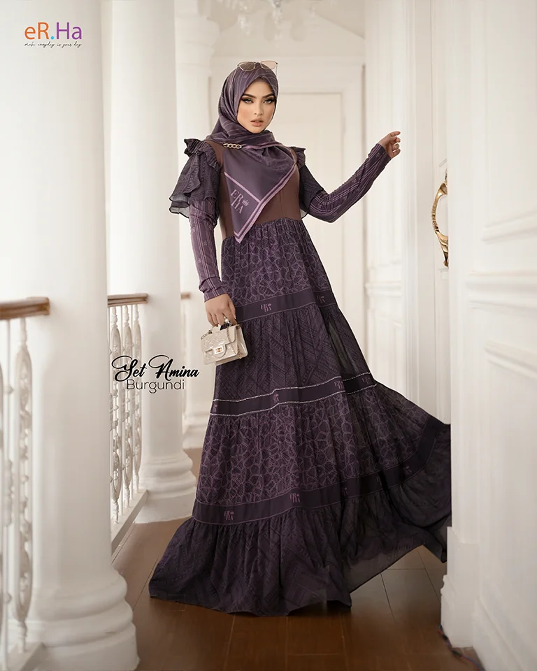 Set Dress Amina Burgundi