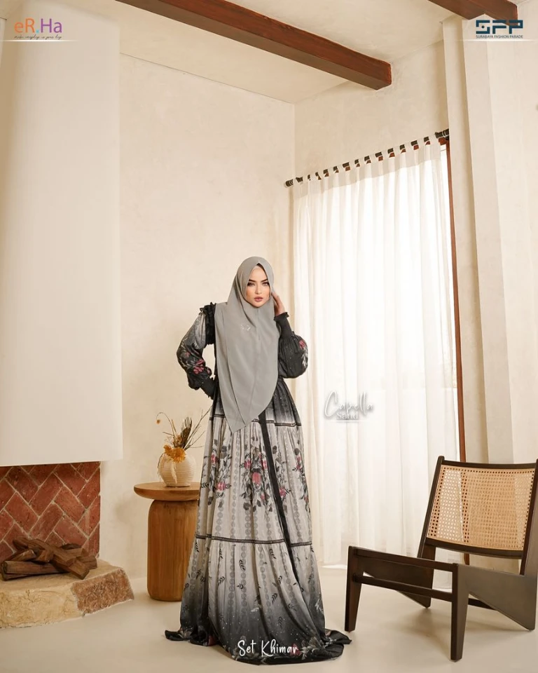 Set Khimar Capella Sand