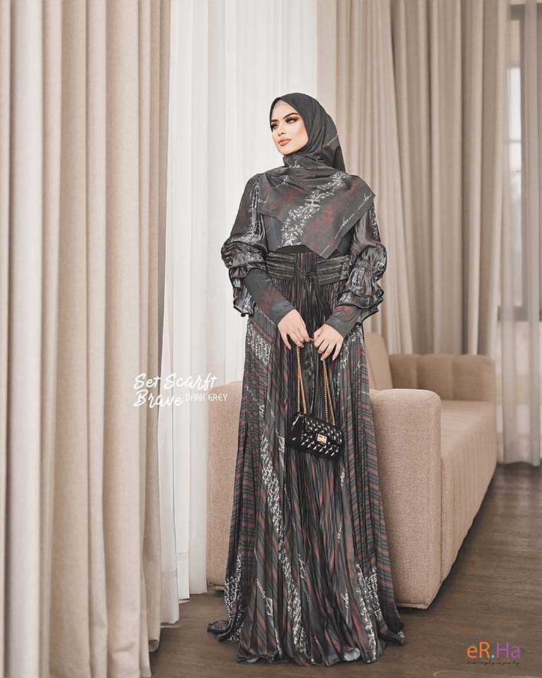 Set Scarf Brave Dark Grey