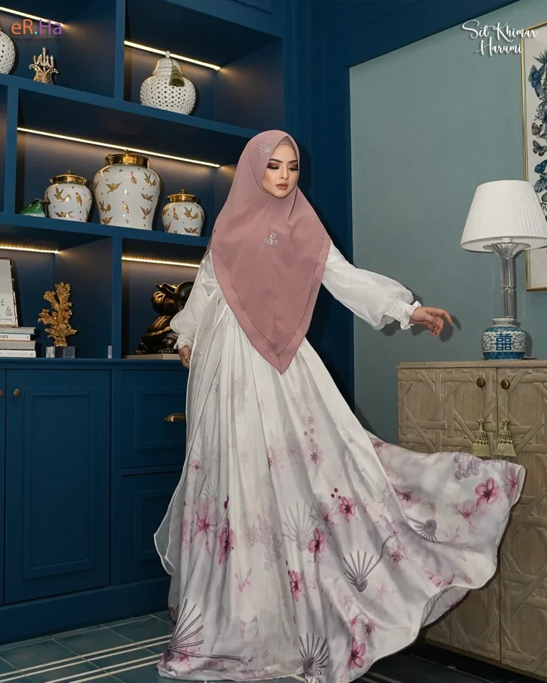Set Khimar Harumi Blush Pink