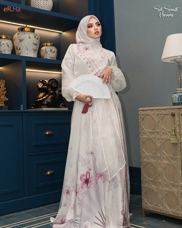 Set Scarf Harumi Blush Pink