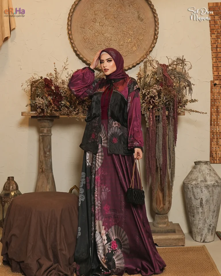 Set Scarf Mayumi Maroon