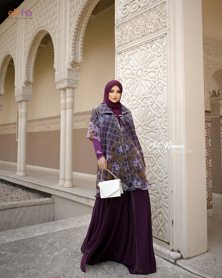 Set Outer Dress Almaas Purple
